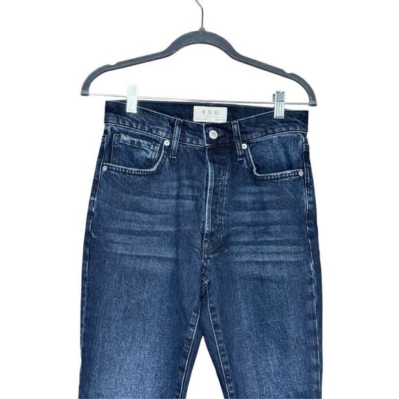 Free People We the Free Stella dark wash distressed button fly skinny jeans size - Picture 6 of 16